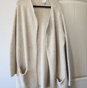 Old Navy Cream Coatigan Size LG